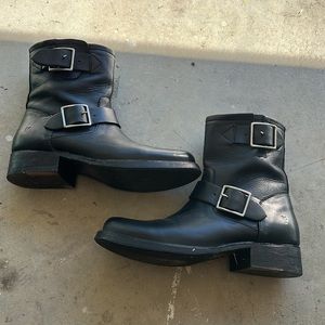 Frye Leather Moto Boots